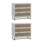 Nathan James Set di 2 cassettiere Kova Rattan