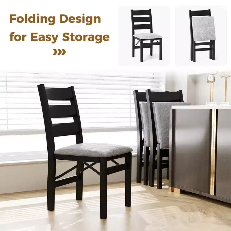 Costway Sedie Pieghevoli Set da 2/4 Sedie Moderne Imbottite con Comodo Schienale e Seduta Imbottita