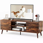 Mobile TV JIONJOY 60 con consolle multimediale, armadietti e ripiani regolabili