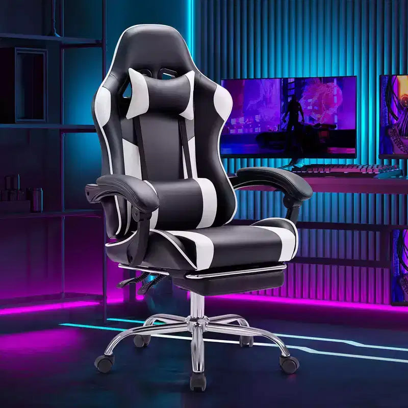 Sedia da gaming da corsa ergonomica JIONJOY con schienale alto, supporto lombare e braccioli regolabili