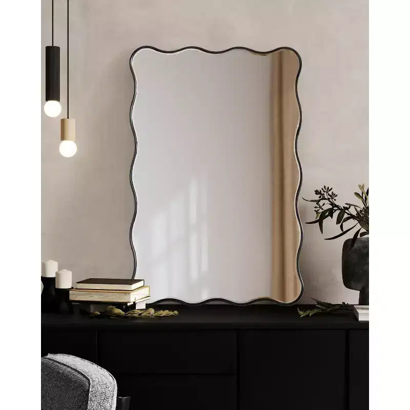 Kate & Laurel All Things Decor Specchio Rettangolare Ondulato Viona 24x36