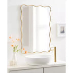 Kate & Laurel All Things Decor Specchio Rettangolare Ondulato Viona 24x36