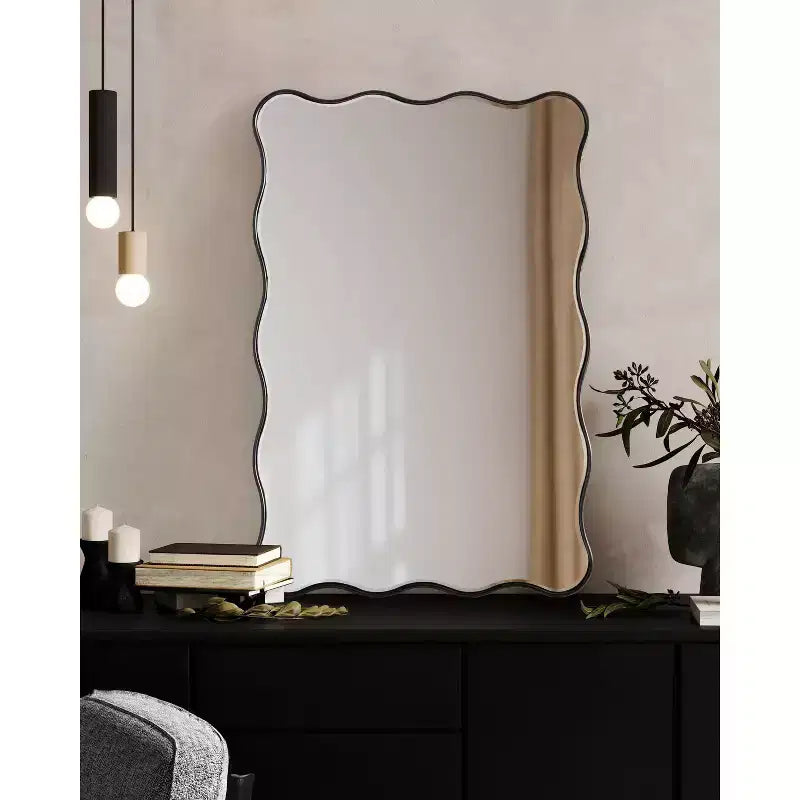 Kate & Laurel All Things Decor Specchio Rettangolare Ondulato Viona 24x36