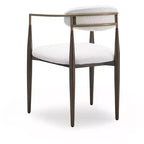 Sedia da pranzo Christopher Knight Home Grov in bouclé e ferro (set da 2), beige e oro