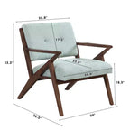 Christopher Knight Home Yuna Sedia d'appoggio imbottita in legno, verde/marrone