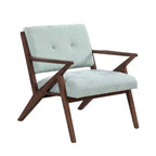 Christopher Knight Home Yuna Sedia d'appoggio imbottita in legno, verde/marrone