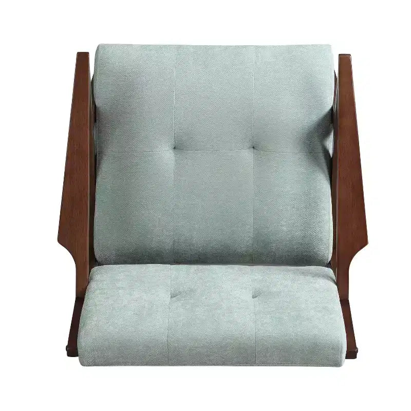 Christopher Knight Home Yuna Sedia d'appoggio imbottita in legno, verde/marrone