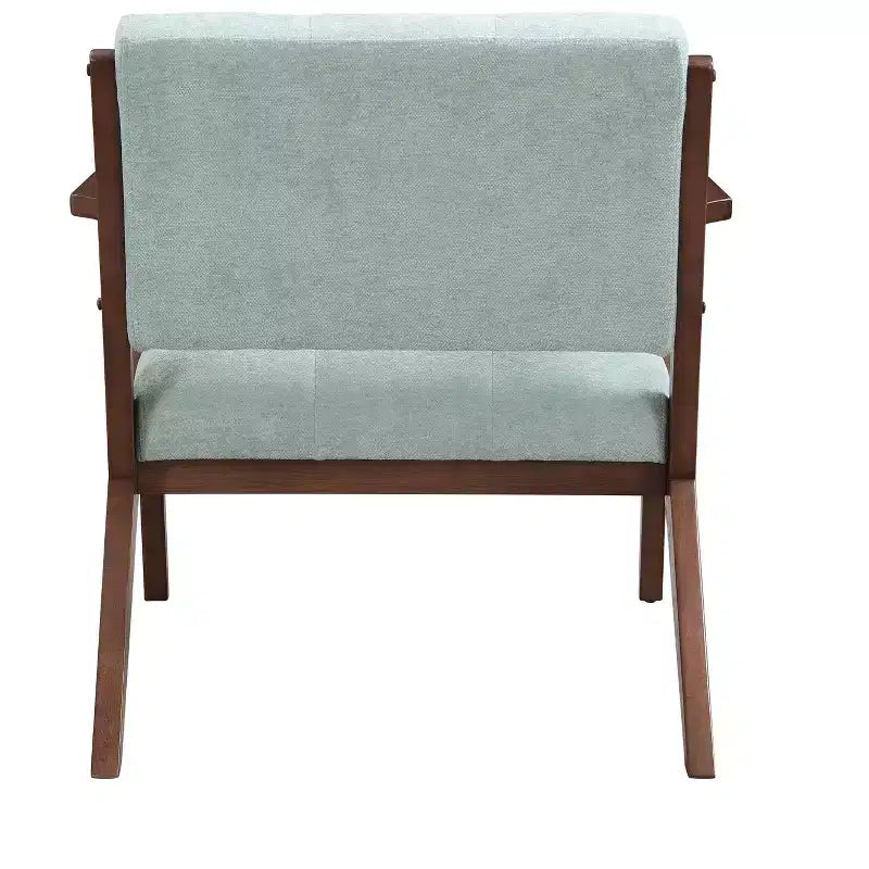 Christopher Knight Home Yuna Sedia d'appoggio imbottita in legno, verde/marrone
