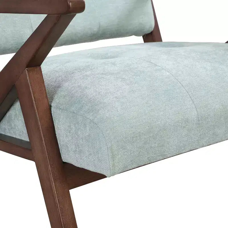 Christopher Knight Home Yuna Sedia d'appoggio imbottita in legno, verde/marrone