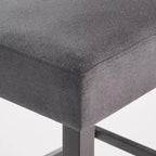 Sgabello da bancone Christopher Knight Home Bella imbottito 26.8 con borchie (set da 2)