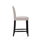 Sgabello da bancone Christopher Knight Home Bella imbottito 26.8 con borchie (set da 2)