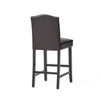 Sgabello da bancone Christopher Knight Home Bella imbottito 26.8 con borchie (set da 2)