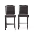Christopher Knight Home Bella Upholstered 26.8 Counter Stool with Nailhead Trim (Set of 2)