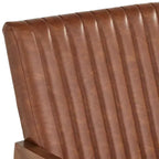 Sedia a dondolo Studio 55D Ava con struttura in legno marrone ruggine