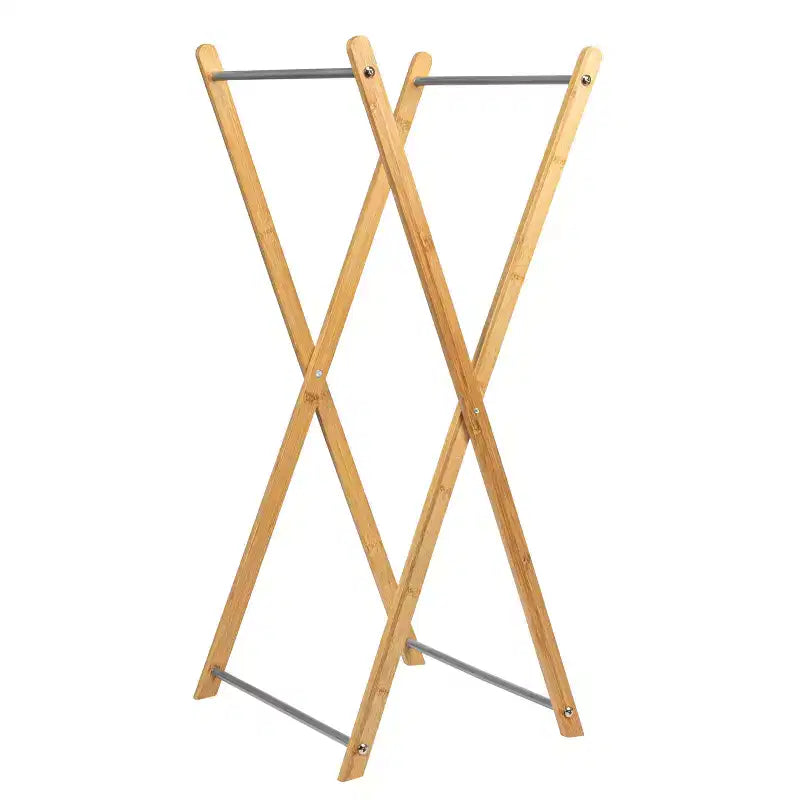 Cesto portabiancheria a X in bambù, fodera lavabile e struttura in bambù, ecologico e rinnovabile, pieghevole per riporre, semplice ed elegante