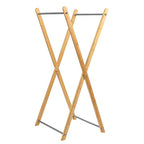Cesto portabiancheria a X in bambù, fodera lavabile e struttura in bambù, ecologico e rinnovabile, pieghevole per riporre, semplice ed elegante