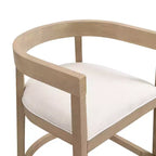 Christopher Knight Home Faraday Sgabelli da bancone imbottiti in legno di gomma da 25,25" con poggiapiedi (set da 2)