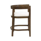 Christopher Knight Home Faraday Sgabelli da bancone imbottiti in legno di gomma da 25,25" con poggiapiedi (set da 2)