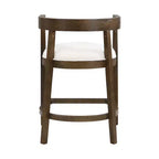 Christopher Knight Home Faraday Sgabelli da bancone imbottiti in legno di gomma da 25,25" con poggiapiedi (set da 2)