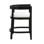 Christopher Knight Home Faraday Sgabelli da bancone imbottiti in legno di gomma da 25,25" con poggiapiedi (set da 2)