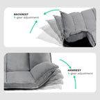 Divano moderno pigro, set futon carini, divano letto comodo e regolabile