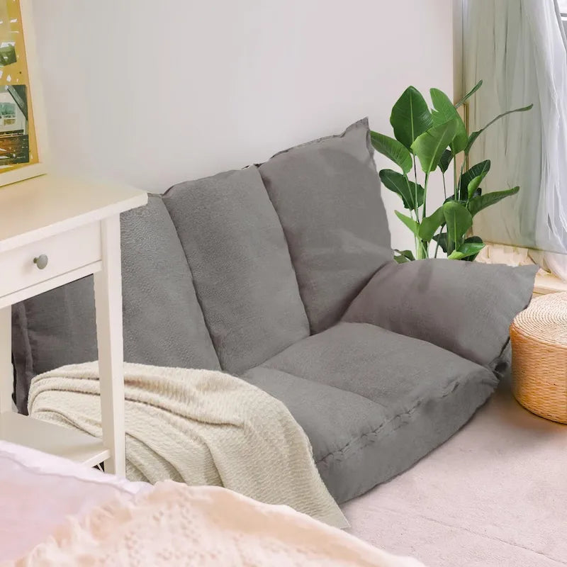 Divano moderno pigro, set futon carini, divano letto comodo e regolabile