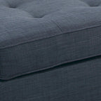 Pouf Contenitore Cocktail In Tessuto Dorris Blu