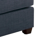Pouf Contenitore Cocktail In Tessuto Dorris Blu