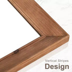 Specchio a figura intera Dovelina Wood Vertical Frame, specchio a parete/terra - 71x35, Marrone