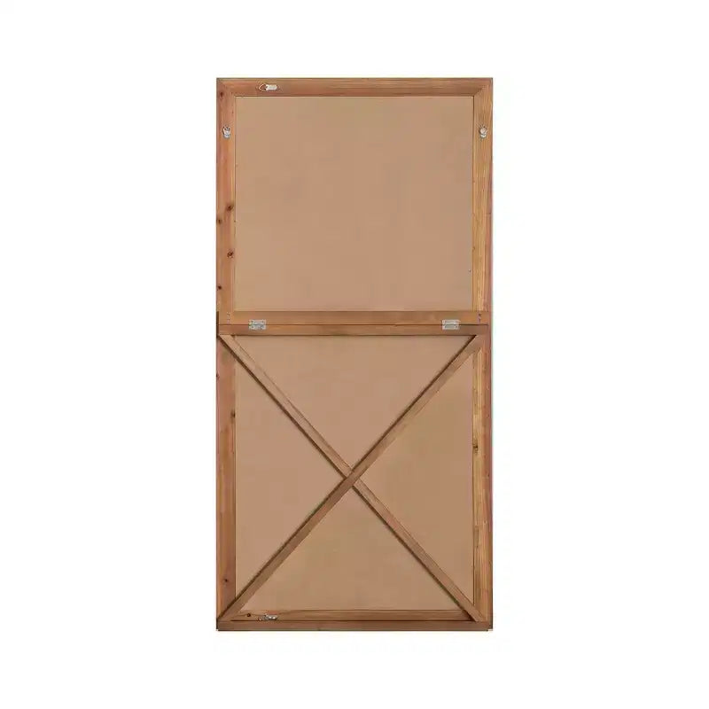 Specchio a figura intera Dovelina Wood Vertical Frame, specchio a parete/terra - 71x35, Marrone