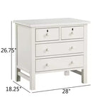 Comodino contenitore Comfort Pointe Greenwich a 4 cassetti