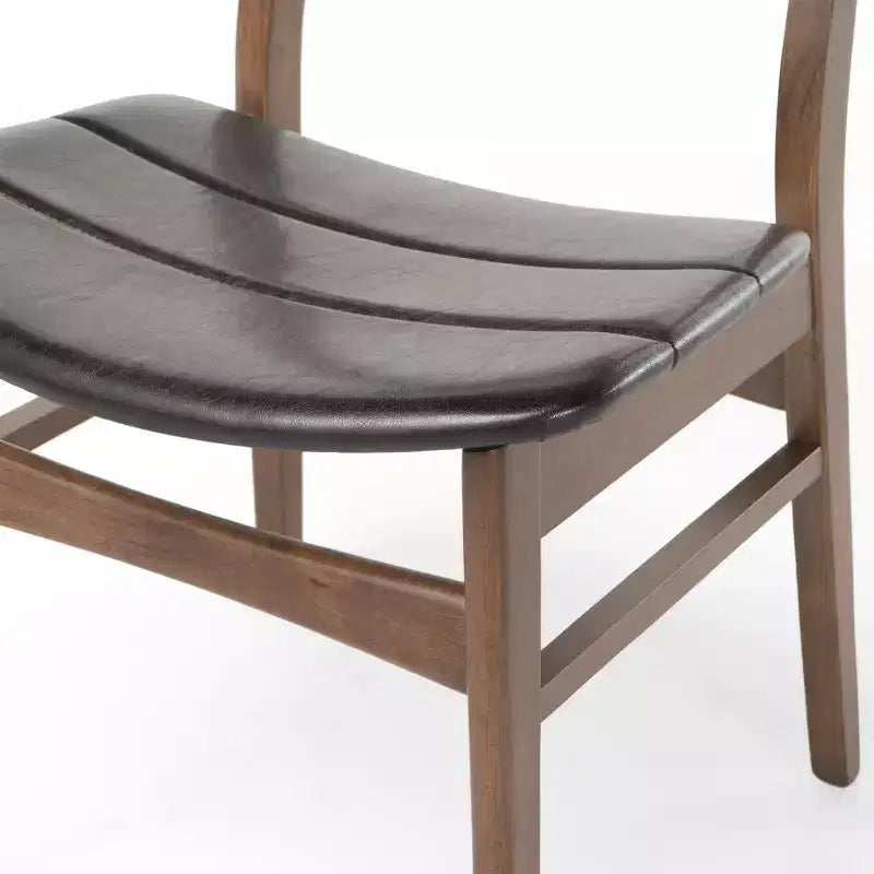 GDFStudio Lurline Set da Pranzo 5 Pezzi Moderno Metà Secolo in Ecopelle