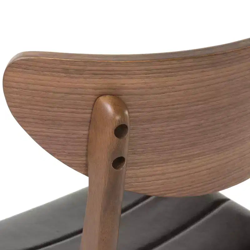 GDFStudio Lurline Set da Pranzo 5 Pezzi Moderno Metà Secolo in Ecopelle