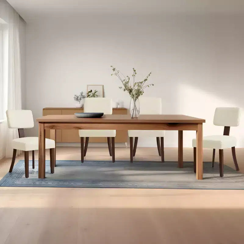 Subrtex Farmhouse, set di 2 sedie da pranzo in rattan, sedie da cucina imbottite in lino per tavolo da pranzo, sedie d'accento moderne di metà secolo, marrone