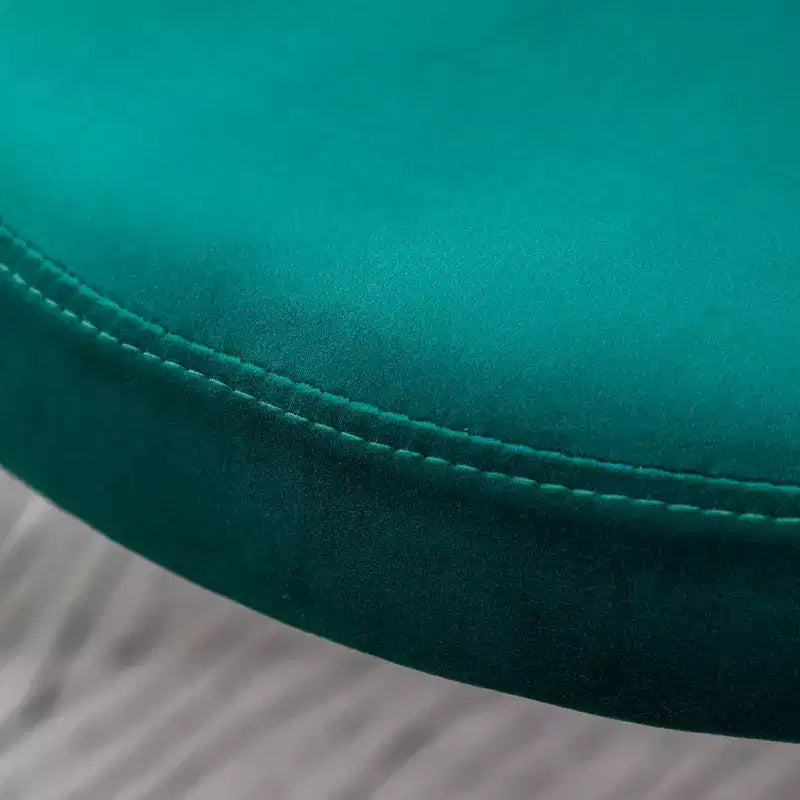 Sedia da pranzo contemporanea Roundhill Furniture Amoa in velluto, verde