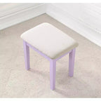 Set Toeletta e Sgabello Moniya in Legno Viola