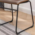 Set da pranzo industriale Roundhill Furniture Aryven di 7 pezzi, marrone anticato