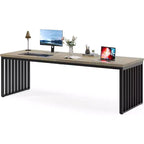 Lantine 78.74 Scrivania da computer extra lunga per 2 persone per ufficio in casa