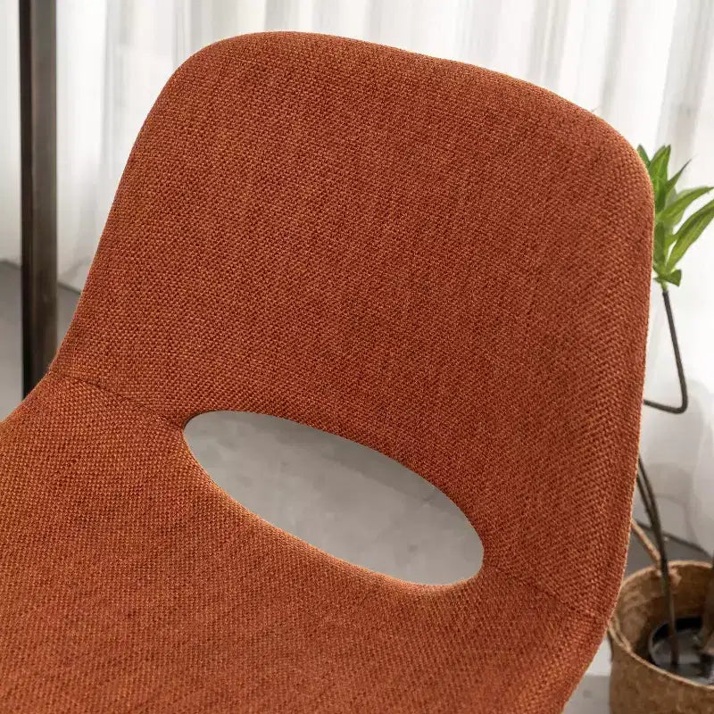Sgabelli da bar in tessuto Porth di Roundhill Furniture, 71,75 cm, colore arancione, set da 2