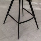 Sgabelli da bar in tessuto Porth di Roundhill Furniture, 71,75 cm, colore arancione, set da 2
