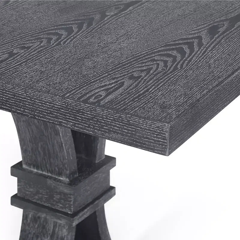 Christopher Knight Home Delwood Set da Pranzo Espandibile Tradizionale a 7 Pezzi in Legno, Tessuto e Rattan