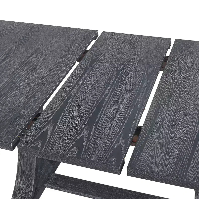 Christopher Knight Home Delwood Set da Pranzo Espandibile Tradizionale a 7 Pezzi in Legno, Tessuto e Rattan