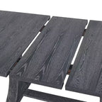 Christopher Knight Home Delwood Set da Pranzo Espandibile Tradizionale a 7 Pezzi in Legno, Tessuto e Rattan
