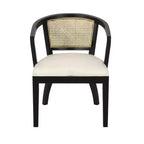 Christopher Knight Home Delwood Set da Pranzo Espandibile Tradizionale a 7 Pezzi in Legno, Tessuto e Rattan