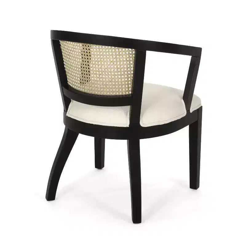 Christopher Knight Home Delwood Set da Pranzo Espandibile Tradizionale a 7 Pezzi in Legno, Tessuto e Rattan