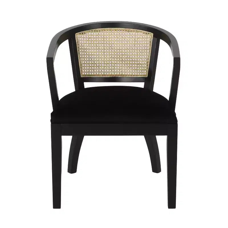 Christopher Knight Home Delwood Set da Pranzo Espandibile Tradizionale a 7 Pezzi in Legno, Tessuto e Rattan