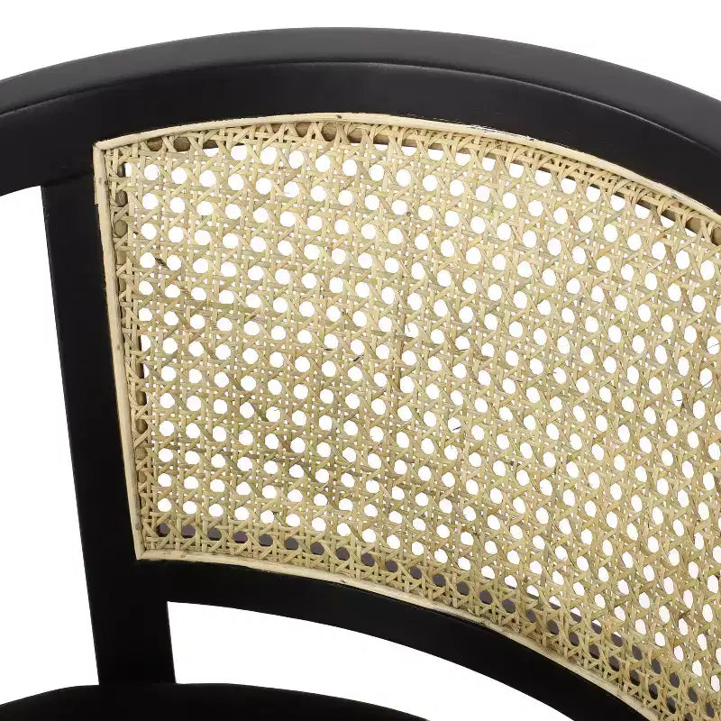 Christopher Knight Home Delwood Set da Pranzo Espandibile Tradizionale a 7 Pezzi in Legno, Tessuto e Rattan