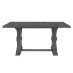 Christopher Knight Home Delwood Set da Pranzo Espandibile Tradizionale a 7 Pezzi in Legno, Tessuto e Rattan
