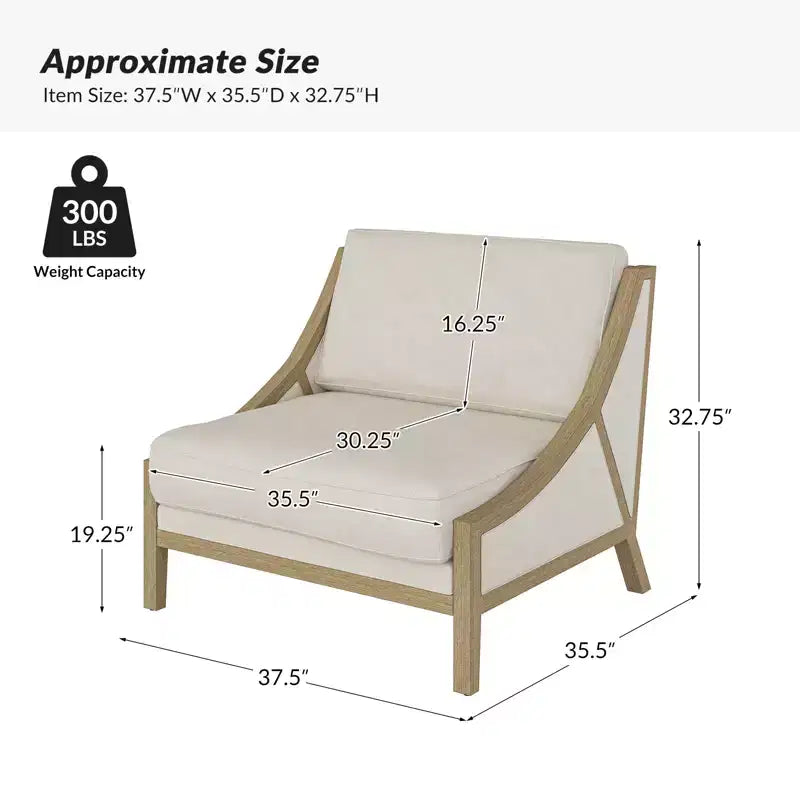 Poltrona Winston con seduta flessibile | HULALA HOME