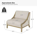 Poltrona Winston con seduta flessibile | HULALA HOME